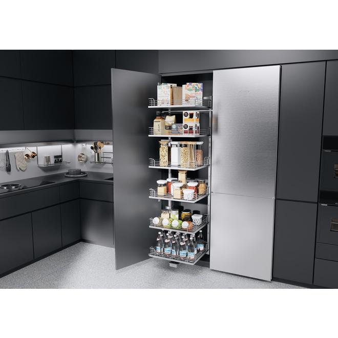 Kesseböhmer Tandem Solo 500/600 Larder Storage SILVER Pull-out, for hinged doors Unhanded