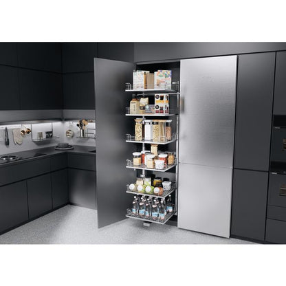 Kesseböhmer Tandem Solo 500/600 Larder Storage SILVER Pull-out, for hinged doors Unhanded