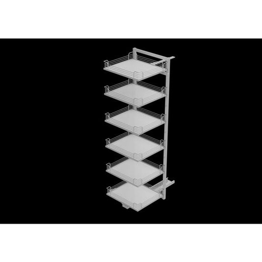 Kesseböhmer Tandem Solo 500/600 Larder Storage CHROME Pull-out, for hinged doors Unhanded