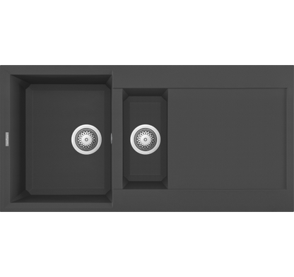 Reginox EASY 1000x500 Composite 1.5 Bowl Reversible Inset Kitchen sink