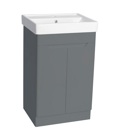 Lustra Dark Grey 500/600/700/800mm Rigid, PVC Floor Standing Handleless Unit