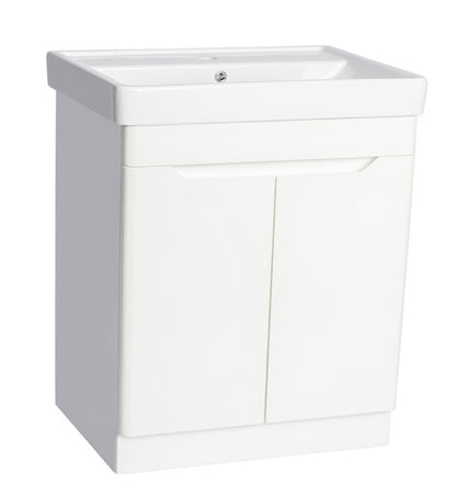 100% WaterProof VRB Lustra Gloss White 500/600/700/800mm Rigid, PVC Floor Vanity Unit