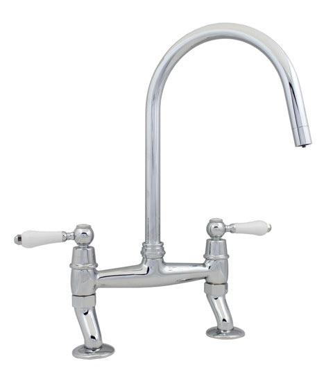 Majestic Ceramic Lever Kitchen Bridge Mixer Tap, 5 Colour options
