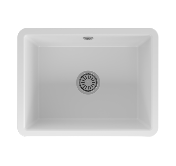 Reginox Mataro II White Ceramic 1 bowl undermount kitchen sink