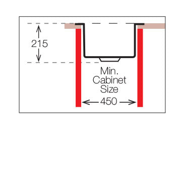 UKinox ME 400.450  Polished Stainless Steel 1 Bowl Undermount/Inset  kitchen sink