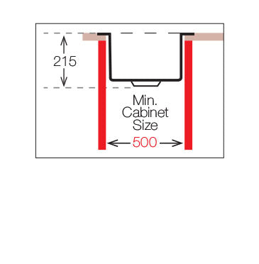 UKinox ME 500.500 Polished 1 Bowl Stainless Steel Inset kitchen sink