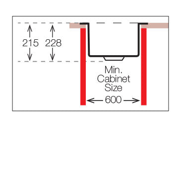 UKinox ME 550 Polished 1 Bowl Stainless Steel Undermount/Inset  kitchen sink 548x395