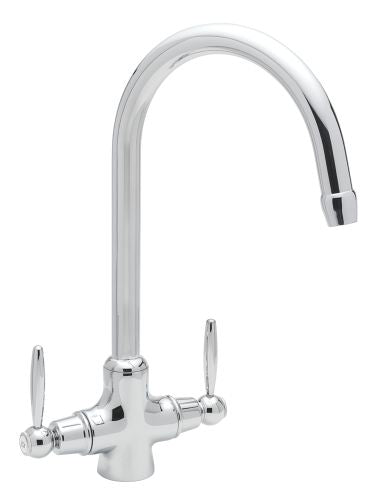 Minerva 1/4 Turn Ceramic Disc Dual Flow Kitchen Mixer Tap