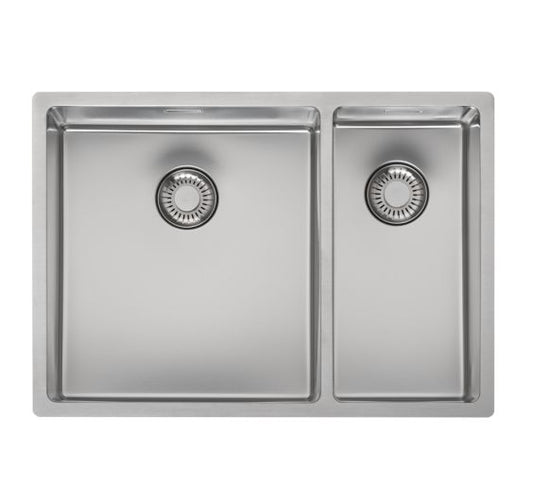Reginox New Jersey 34X37+18X37 Inset/Undermount 1.5 bowl SS Kitchen Sink