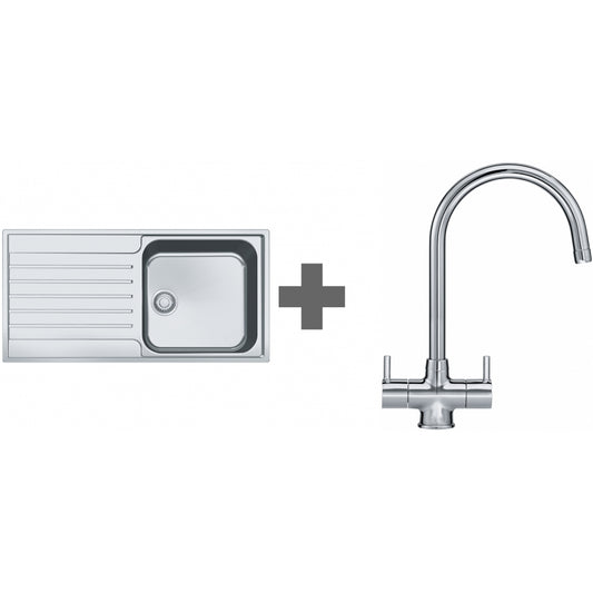 SINK + TAP DEAL Franke ARGOS AGX 611-100 REV SS Inset + Athena Ch Tap