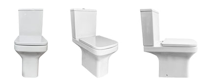 VRB Pure Close Coupled Square Rimless Toilet