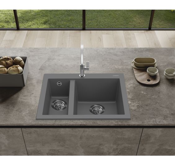 Reginox Quadra 590x500 Composite Inset 1.5 Bowl Kitchen sink