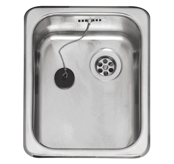 Reginox R18 2330 OSK Single bowl inset SS kitchen sink 281x341mm