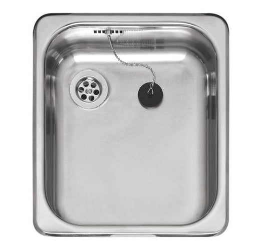 Reginox R18 3530 OSK Single bowl inset SS kitchen sink 350x398mm