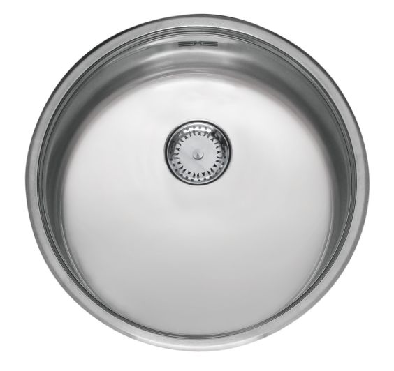 Reginox R18390 Comfort round bowl Inset SS Kitchen Sink 438mm