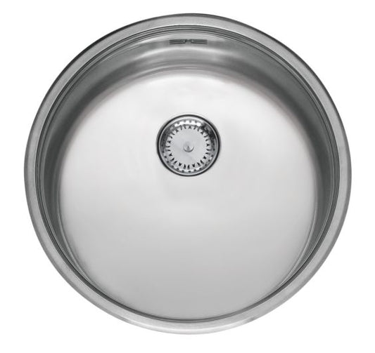 Reginox R18390 Comfort round bowl Inset SS Kitchen Sink 438mm