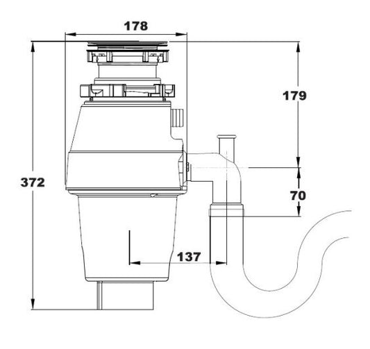 Reginox RD 60 Kitchen Sink Waste disposal