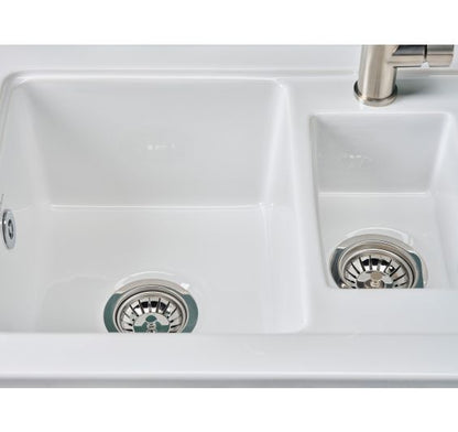 Reginox RL501CWII White Ceramic 1.5 bowl reversible kitchen sink