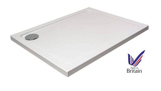Rectangular White Shower Trays ABS Capped Stone Resin. Various sizes