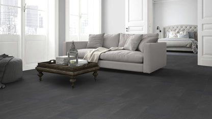 LVT Flooring Charcoal Slate - Lignum Core Tile - Pack Size: 2.23m²