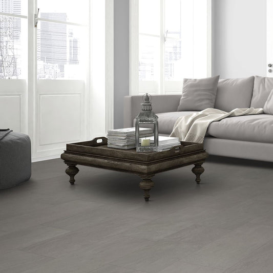 LVT Flooring Light Grey Slate -  Lignum Core Tile - Pack Size: 2.23m²