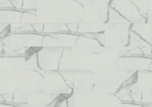 Carrara White Marble Matt - Lignum Core Tile - Pack Size:2.23m²