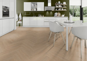 Lignum Core Sahara Oak Herringbone - Pack Size:2.23m²