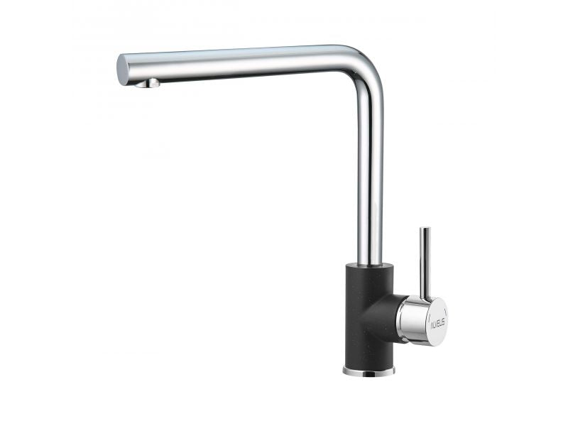 Clearance! Alveus SELMA Kitchen mixer Tap Black & Chrome