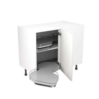 Shaker UltraMatt White Base Kitchen Cabinets with UNICLIC Technology, Flat packed