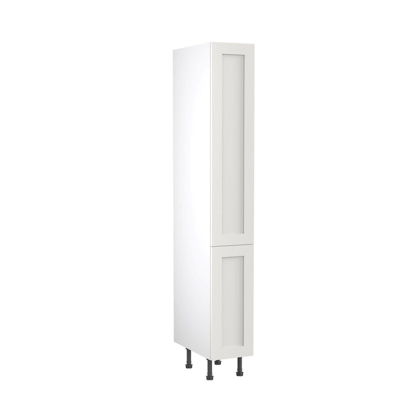 Shaker UltraMatt White Base Kitchen Cabinets with UNICLIC Technology, Flat packed