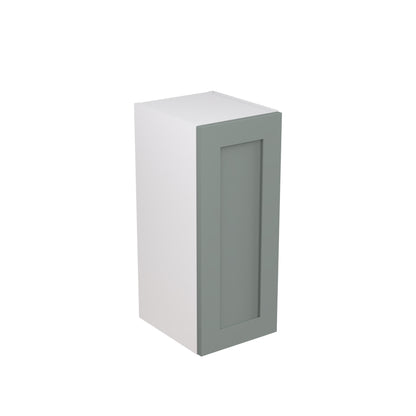 Shaker UltraMatt Sage Green Wall Kitchen Cabinets with UNICLIC Technology, Flat packed