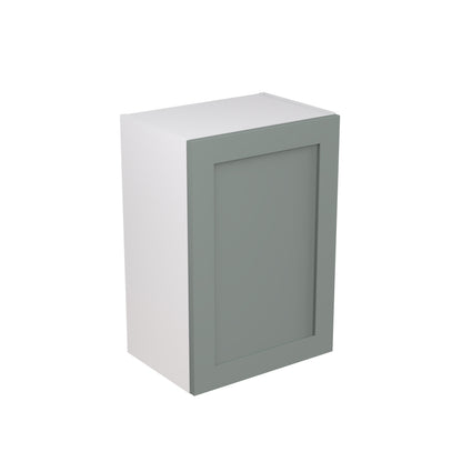 Shaker UltraMatt Sage Green Wall Kitchen Cabinets with UNICLIC Technology, Flat packed