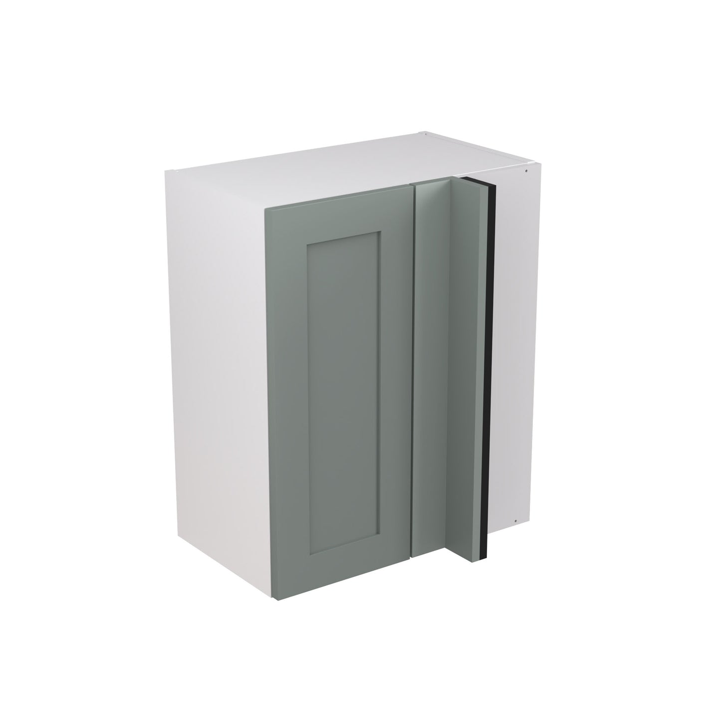 Shaker UltraMatt Sage Green Wall Kitchen Cabinets with UNICLIC Technology, Flat packed