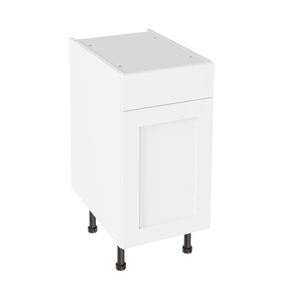 Shaker UltraMatt White Base Kitchen Cabinets with UNICLIC Technology, Flat packed