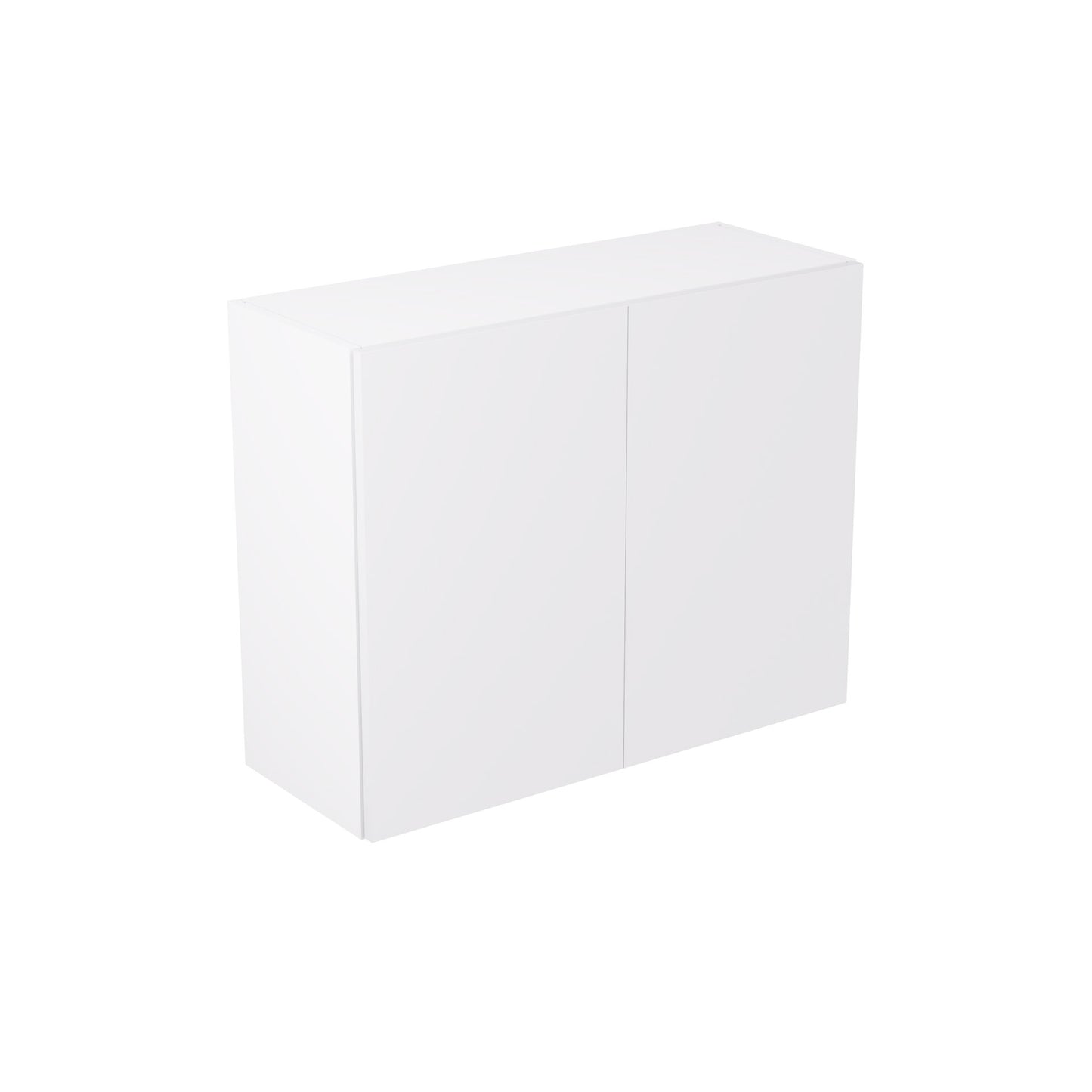 Slab Super Gloss White Wall Kitchen Cabinets with UNICLIC Technology, Flat packed