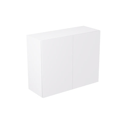Slab Super Gloss White Wall Kitchen Cabinets with UNICLIC Technology, Flat packed
