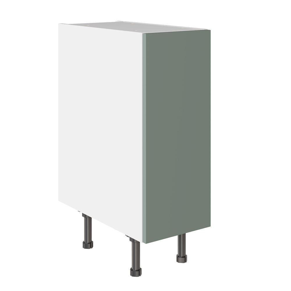 Slab SuperMatt Agave Green Base Kitchen Cabinets with UNICLIC Technology, Flat packed