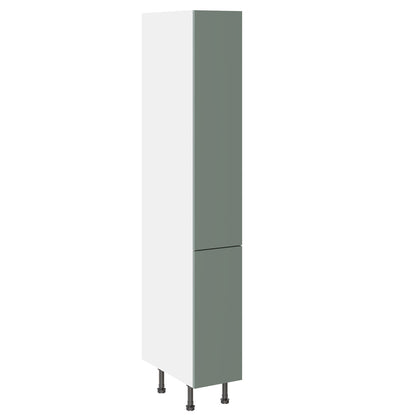 Slab SuperMatt Agave Green Base Kitchen Cabinets with UNICLIC Technology, Flat packed