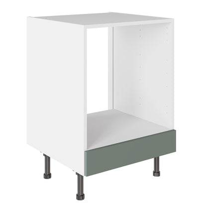Slab SuperMatt Agave Green Base Kitchen Cabinets with UNICLIC Technology, Flat packed