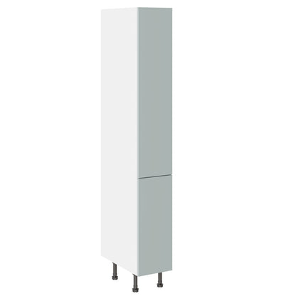 True Handleless SuperMatt Aquamarine Kitchen Base Cabinets with UNICLIC Technology, Flat packed