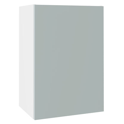 Slab SuperMatt Aquamarine Wall Kitchen Cabinets with UNICLIC Technology, Flat packed