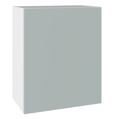 Slab SuperMatt Aquamarine Wall Kitchen Cabinets with UNICLIC Technology, Flat packed