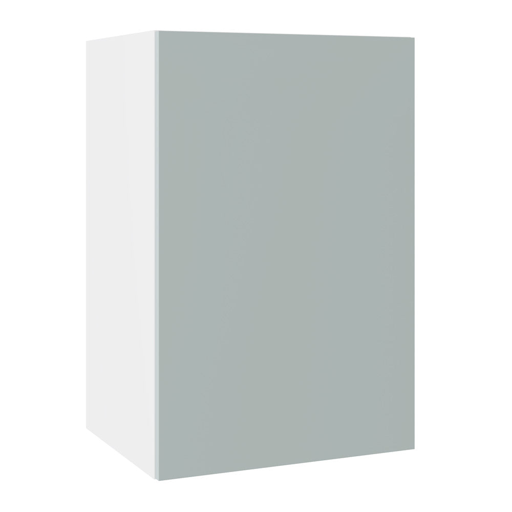Slab SuperMatt Aquamarine Wall Kitchen Cabinets with UNICLIC Technology, Flat packed