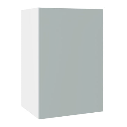 Slab SuperMatt Aquamarine Wall Kitchen Cabinets with UNICLIC Technology, Flat packed