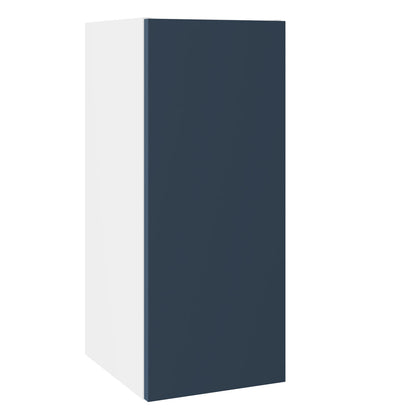 Slab SuperMatt Blue Wall Kitchen Cabinets with UNICLIC Technology, Flat packed