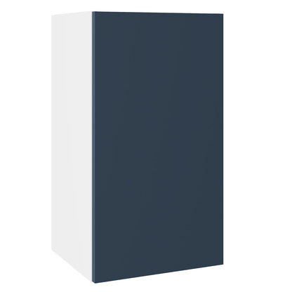 Slab SuperMatt Blue Wall Kitchen Cabinets with UNICLIC Technology, Flat packed