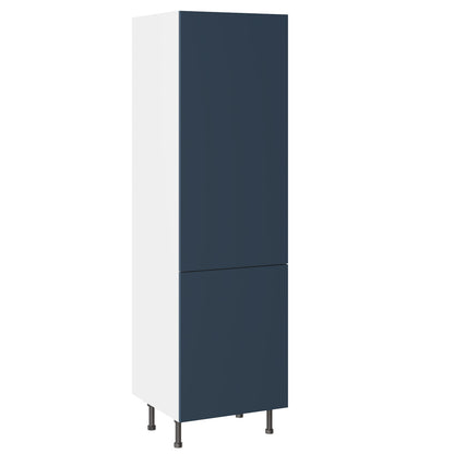 Slab SuperMatt Blue Base Kitchen Cabinets with UNICLIC Technology, Flat packed