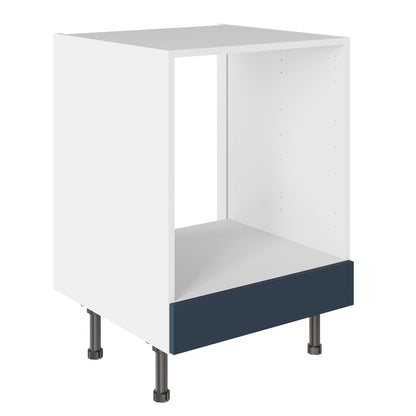 Slab SuperMatt Blue Base Kitchen Cabinets with UNICLIC Technology, Flat packed