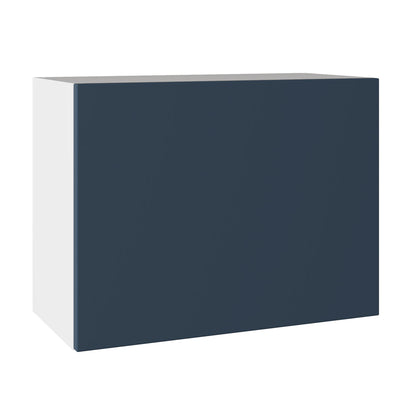 Slab SuperMatt Blue Wall Kitchen Cabinets with UNICLIC Technology, Flat packed