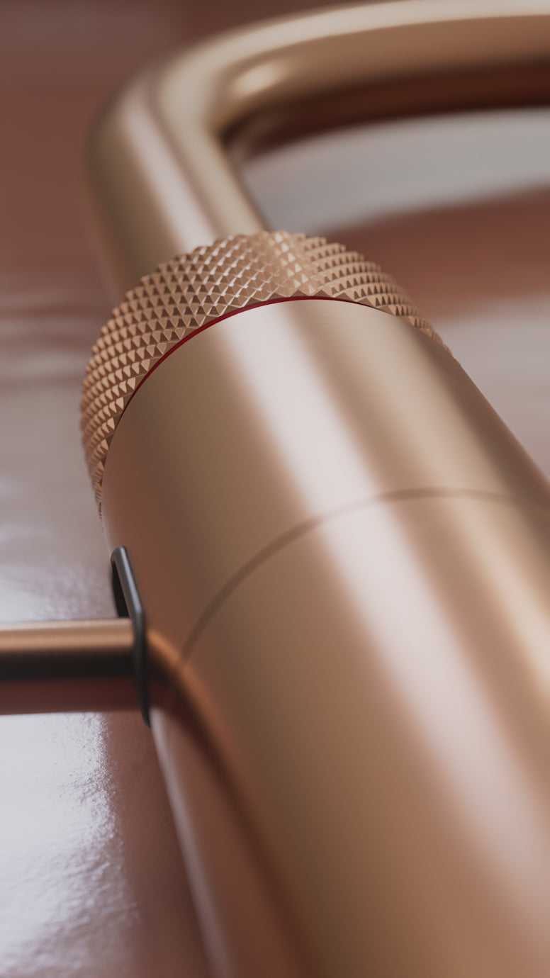 Quooker Fusion Round Boiling Water Tap ROSE COPPER with a choice of Tanks